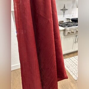 Burgundy, textured sheers-4